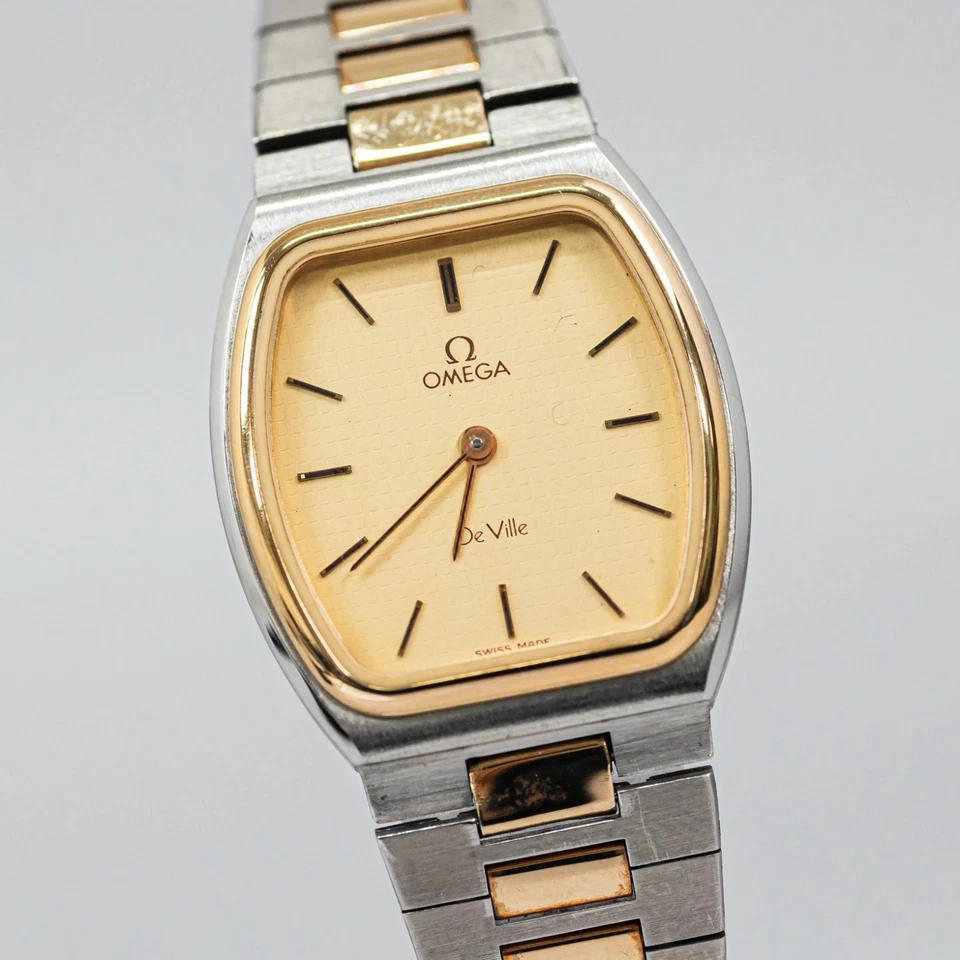 Винтажные женские часы OMEGA De Ville Cal.1365 Qz Push Crown 25 мм без тарифов *почти как новые* - Изображение 3 из 4