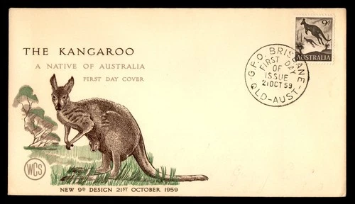Mayfairstamps Australia FDC 1959 Kangaroo First Day Cover aax_67013
