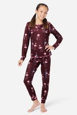 New Justice Patterned Henley Pajama Set size XL 16/18