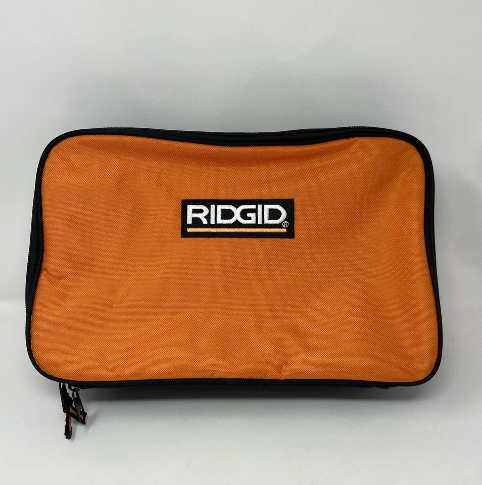 Ridgid 14x9x4 Tool Bag Zip Closure Large Heavy Duty Carry Case Organizer