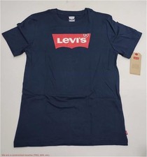 Levi's Boys' Short Sleeve Batwing Logo T-Shirt - Navy Blue L SEE DEAL
