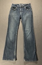 Wrangler Boot Cut Denim Jeans Women  s 7x32 fits 28x32 Medium Wash Rodeo  READ