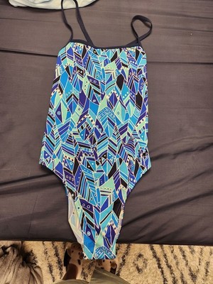 Funkita Women's Blue Mosaic Training Swimsuit US Size 32