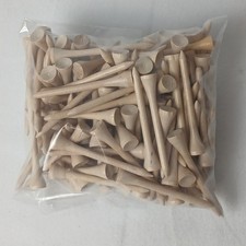 Plain Wood Golf Tees 2.75 inches lot of 100