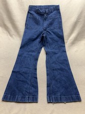 Vintage 70s US Navy Seafarer Jeans Sailor Bell Bottom Military Flare 27
