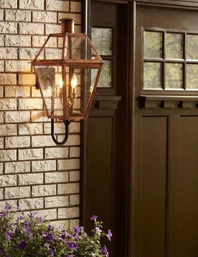 Rue De Royal - 4 Light Wall Lantern-Aged Copper Finish Outdoor Lantern Quoizel - Picture 3 of 6