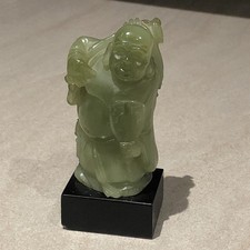 Vintage Wony Faux Jade Buddha. 4 inch Tall.