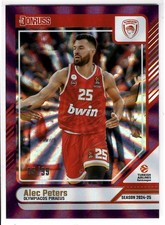 Alec Peters 2024-25 Panini Donruss Euroleague /99 Purple Laser #132