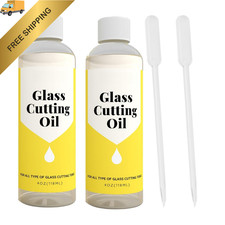 2PCS Glass Cutting Oil 4 Ounces, Suitable for All Tools, White