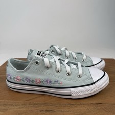 New Big Kids Converse Chuck Taylor All Star You Dew You Floral Sneaker Sz 3 Y