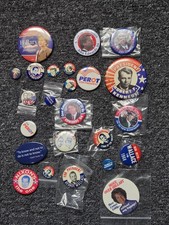 Vintage Political Campaign Lot, 24 Buttons John F Kennedy, Robert Kennedy & More