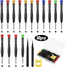 18PCS Precision Micro Screwdriver Set Glasses Watch Phone Repair Kit