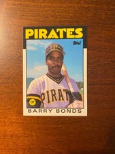 Topps 1986 Barry Bonds Rookie Card #11T. rookie card picture