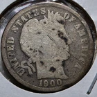 1900 Barber Silver Dime 90% Silver