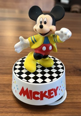 Disney Mickey Mouse Musical Rotating Figurine Schmid Shall We Dance Hand Painted