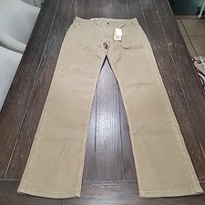 Levis 514 Corduroy Pants Mens 33x34 Brown Classic Fit Straight Leg New