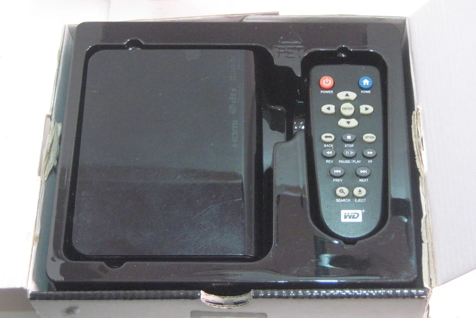 Western Digital TV HD Media Player Black comes with Remote, Charger, and Box - Image 3 of 4
