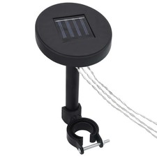 WALPLUS Gazebo LED String Lights with Solar Panel Outdoor Use