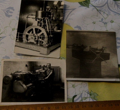 3x Photo Milling Machine 1964 Lathe Pittler Steam Engine Built 1923 AW