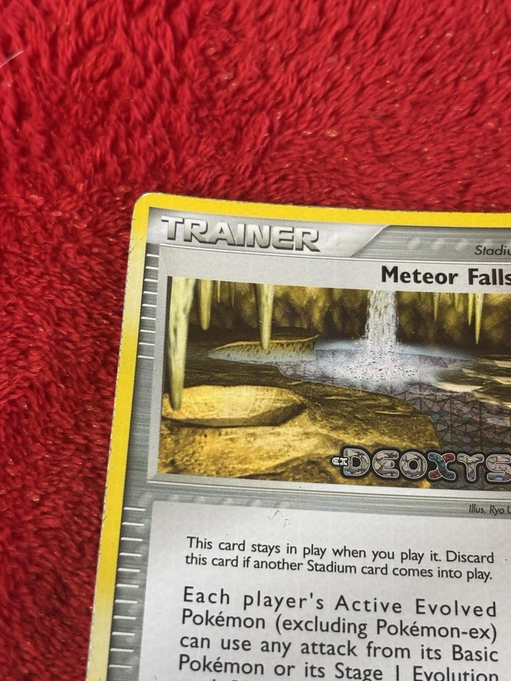 Meteor Falls 89/107 Deoxys Reverse Holo Pokémon Card Played - Image 3 of 4