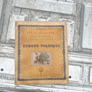 Nouvel Atlas Illustré Political Folding Map of Europe 1900