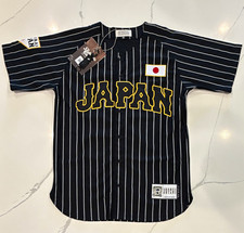MEDIUM Shohei Ohtani Black Samurai Japan 16 Throwback Baseball Jersey NWT