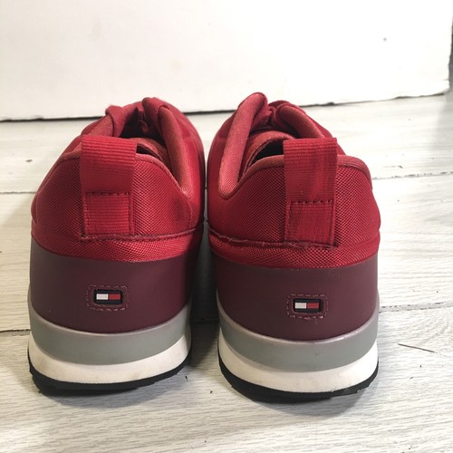 Tommy Hilfiger MenSize 9.5 Neoprene Runner Sneakers Shoes Red - Picture 6 of 10