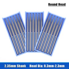 2.35mm Shank Solid Carbide Carving Knife Round Head Wood Engraving 0.3mm-2.3mm