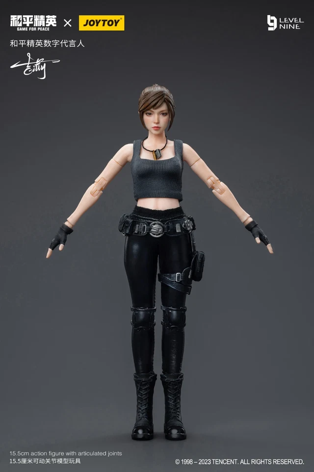 Экшн-фигурка Joytoy × Game for Peace 1/12 6 дюймов УРОВЕНЬ ДЕВЯТЬ Gilly instock 6 дюймов - Изображение 3 из 4