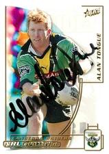 Signed 2002 Canberra Raiders NRL Select Challenge Card - Alan Tongue