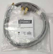 New In Open Pack Everbilt 4 ft. 40 amp 3-Wire Electric Range Cord Plug, 61256HD