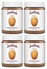 4 Pack of JUSTIN'S No Stir Gluten-Free Vanilla Almond Butter Size 12 oz Jars
