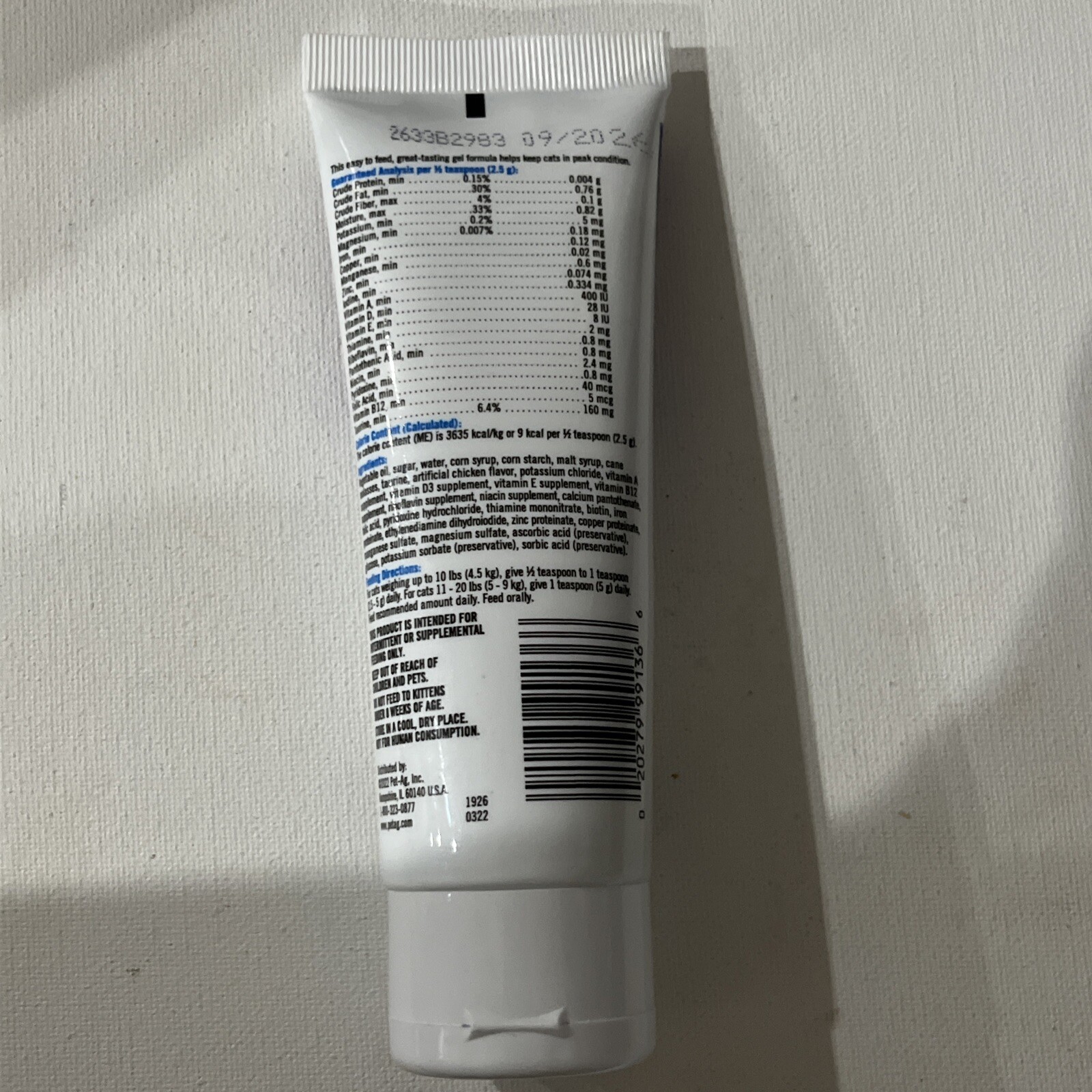 PetAg Vitamin and Mineral GEL 3.5oz for Cats for sale online eBay