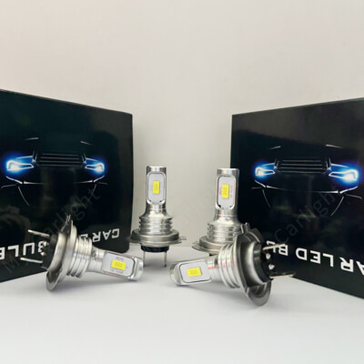 4x H7 LED Headlight Bulb Conversion Kit High Low Beam Lamp 6000K Super WHT Bulbs