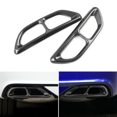 2X For Honda Accord 2018-2021 Titanium Hinten Zylinder Auspuff Abdeckung Blende
