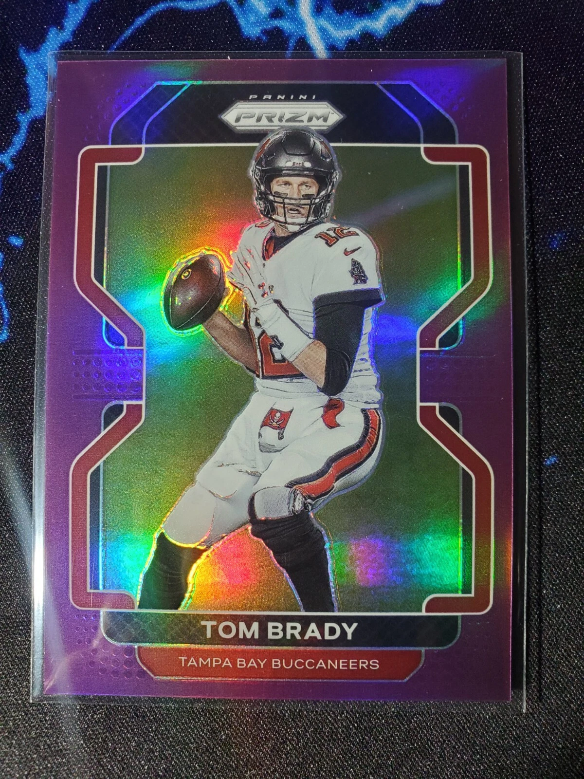 Tom Brady 2021 Panini Prizm Purple 001/125 SP #294 Tampa Bay Buccaneers