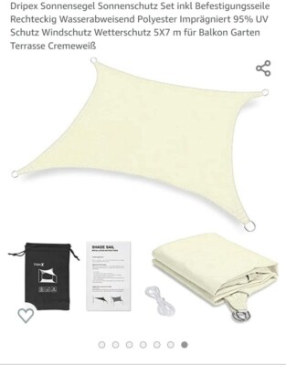 sonnensegel 5x7m wasserdicht