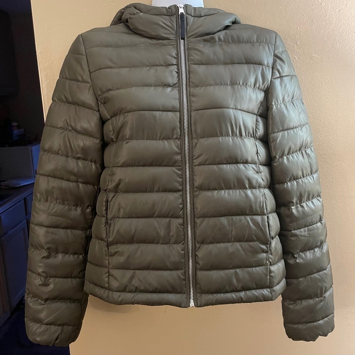 Ckh Clockhouse Girls Zip Up Hooded Puffer Jacket Size 36