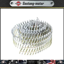 3600Pcs 15Degree Collated Wire Coil Full Round Head Siding Nails 2-1/4” x 0.092”