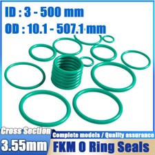Metric Vitons Rubber FKM O Ring Seals 3.55mm Cross Section 3mm-500mm ID
