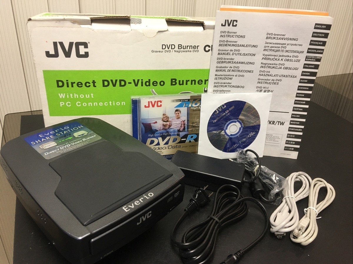 Victor・JVC CU-VD10 Vintage JVC CU-VD10 Direct DVD Video Burner Everio Share