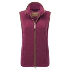 Schöffel Ladies Lyndon Fleece Gilet - Mulberry Pink - Size 6 - New - Sale Price