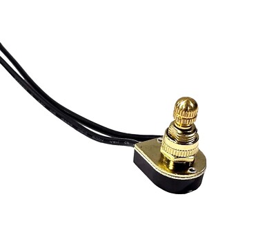 Luminance On-OFF 3/8'' Rotary Switch 6A B/P Two Wire (18AWG) 9-3309-M-1-EB - D330