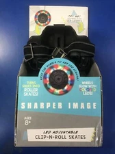 Sharper Image LED Adjustable Clip-N-Roll Skates for Ages 8+