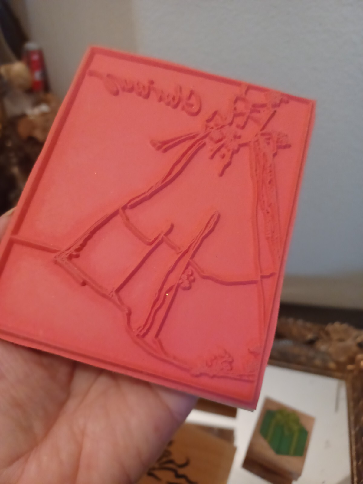 Stamps Happen Inc Glorious Dress Fashion Wood Mounted Rubber Stamp