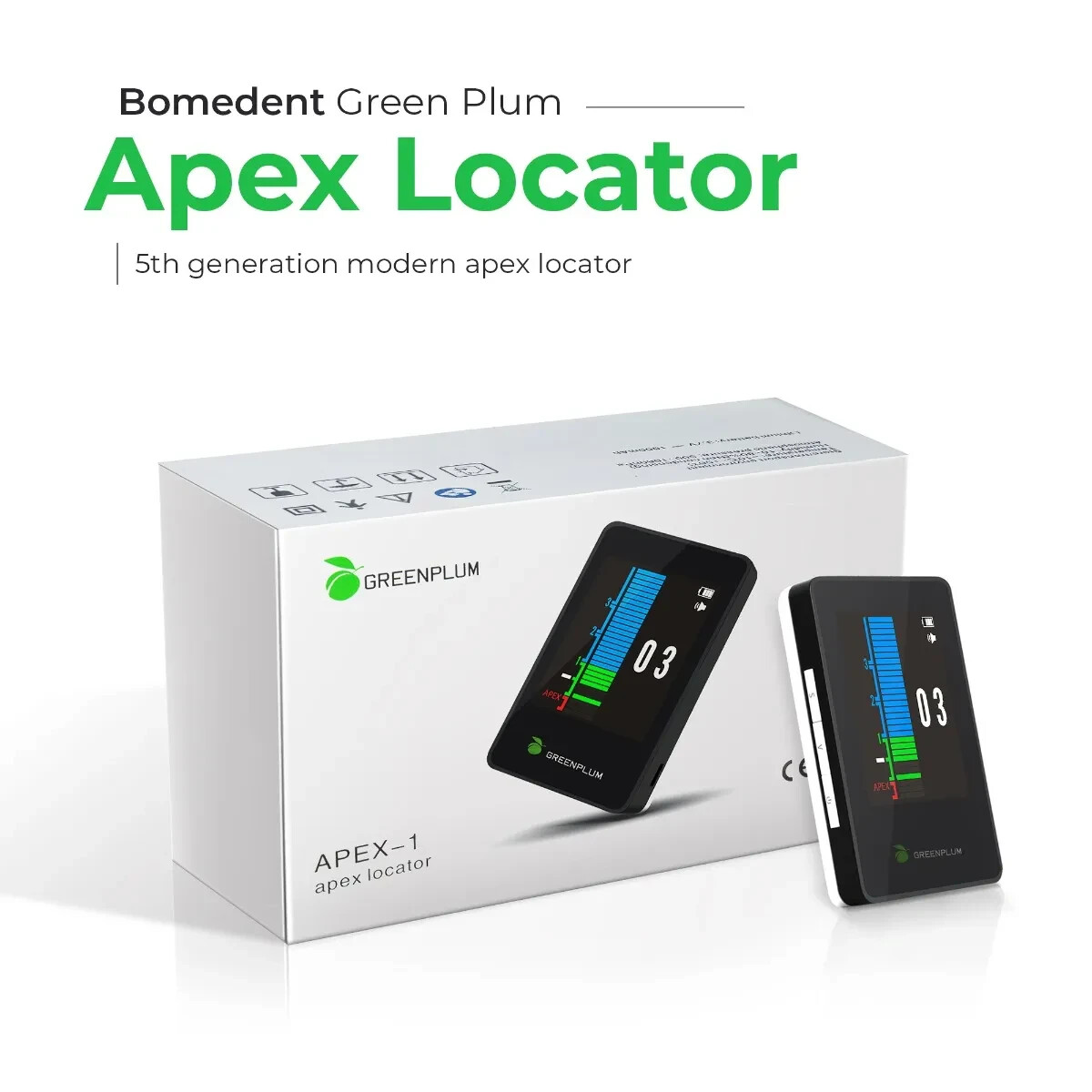 Bomedent Green Plum Apex Locator 5th generation modern apex locator