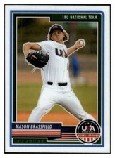 MASON BRASSFIELD PRE-RC 2023 Panini Stars and Stripes #4 PRE-ROOKIE MLB ID:64891