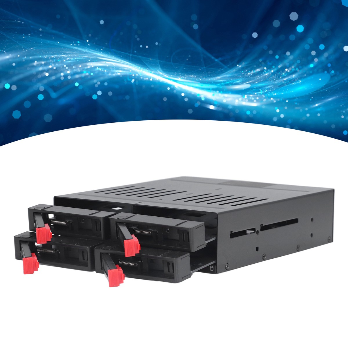4 Bay HDD Cage Chassis 5.25in Drive Tray 4 Bay HDD Enclosure 2.5in