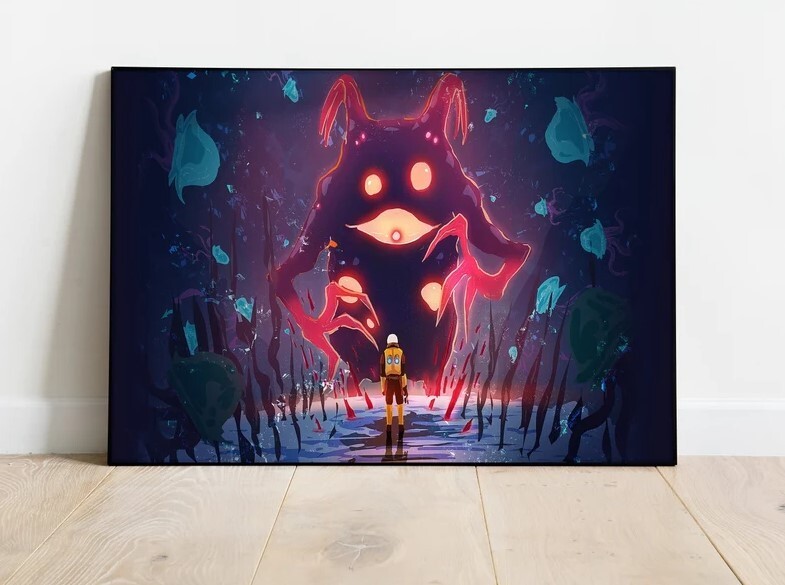 Risk of Rain Poster, Wall Art & Home Decor, Roguelike Action Video Game Poster