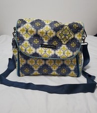 Petunia Pickle Bottom Baby Chic Diaper Bag Backpack Paisley Blue Green